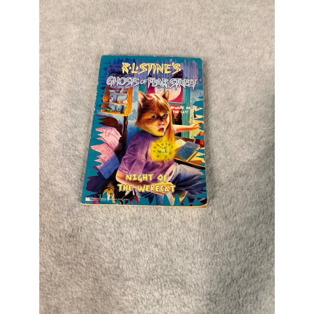 RL Stine Ghosts of Fear Street Night of the Werecat Book 1996 Paperback Vintage